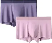 [Maiyifu-GJ] 2 Pack Men's Boxer Briefs Underwear Soft Breathable Stretch Underpants for Men Comfortable Moisture-Wicking Trunks, Color37, 3X-Large, Color37, 3X-Large