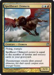 MTG Magic - Spellheart Chimera - Theros - Uncommon - Foil Near Mint