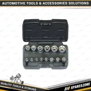 14 Pcs of PK Tool 1/4 Inch & 3/8 Inch & 1/2 Inch Drive E-Star Socket Set