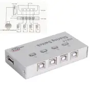 4 Ports USB 2.0 Type A to B Sharing Cable Switcher For Printer Scanner HUB KVM