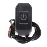 Motorcycle Handlebar Switch Button Corrosion-Resistant Waterproof Universal Fit Handlebar Light Switch Push Button Headlight Accessories white