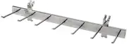 3 Slatwall Wire Grid Belt Tie Racks Hangers Necktie 7 Hooks Chrome Space-Saving