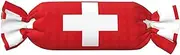 GaxfjRu Swiss Flag print Men's Crewneck Sweater Soft Casual Sweaters for Men Classic Loose Fit Pullover Sweaters