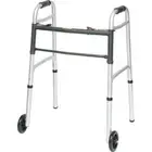 PROBASICS FOLDING WALKER 5" WHEELS TWO BUTTON HEIGHT ADJUSTMENT