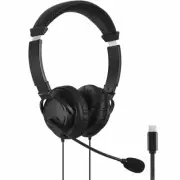 NEW Kensington Headphones With Microphone Headset USB-C Mac Black