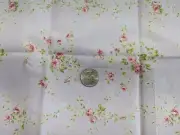 1.5Yd/43" 100%cotton LECIEN "ROCOCO & SWEET" w/Sm FLORAL print on Lavender, NEW