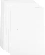 Veemoon 50pcs Heavy Cardstock for DIY Crafts White Thick Cardstock for Invitations Scrapbooking and Drawing Present Wrapping for All Occasions