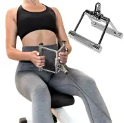 Double D Chrome Non Slip-Handle Cable Pulldown Attachments Gym Weight Lifting