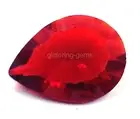 Natural Red Ruby Burma 7.65 CT Pear Cut Certified IGL Loose Gemstone 5MSE