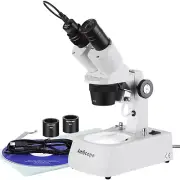 AmScope 10X-20X-30X-60X Stereo Microscope with 2MP USB Camera