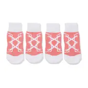 All Day Lace Up Faux Shoe Pet Socks Pink