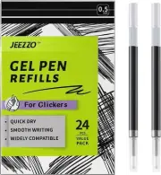 Gel Ink Refills Black Medium Point Compatible with Pilot Pentel Sharpie