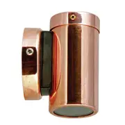 Pillar Light Fixed GU10 Copper IP54 Round Back Plate Anti-Glare