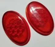 HELLA TAIL LIGHT LENS REFLECTORS LEFT & RIGHT VOLKSWAGEN T1 BUG BEETLE 1955-1961 (for: Volkswagen)