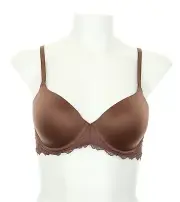 SPANX Cocoa Undie-tectable Lightly Lined Demi Bra Women's Size 32C L51927