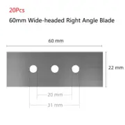 Aquarium Algae Remover Scraper Blade Metal Replacement Blades Algae Removal Fish