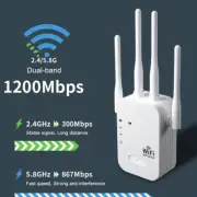 1200Mbps Wifi Repeater Wireless Extender Wifi Booster 5G 2.4G Dual-Band Network