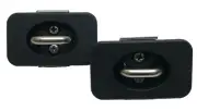 Pair of Raised Truck Bed Retractable Tie Down Anchors Point Loop Hooks USA