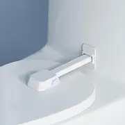 SAFELON 1 Pcs Child Proof Toilet Lock, Toilet Seat Lock for Baby Safety, Toilet Lid Lock Fit for Most Toilet, No Tools Needed (White)