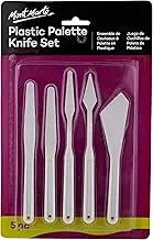 Mont Marte Discovery Plastic Palette Knife 5-Pieces Set