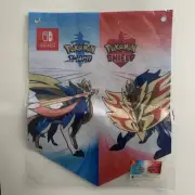Pokemon Sword Shield Nintendo Switch Banner Felt Flag