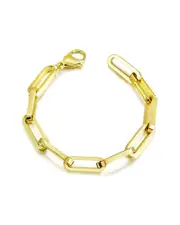 Jane Basch Plated Big Link Bracelet
