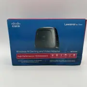 CISCO LINKSYS Wireless N Gaming and Video Adapter WET610N New