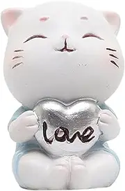 Abaodam Home Accessories Birthday Carrots Home Decor Cupcake Decorating Baby Girl Micro Landscape Cat Figurines Resin Kitten Figurines Mini Cat Statue Rein Cat Lovers Miniature Model