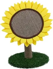 1Pc Sunflower Cat Scratch Board Detachable Scratching Post for Indoor Cats Safe Material Unique Sunflower Catching Cat Claw for Play and Enrichment