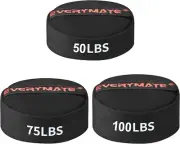Sandbags for Working Out, Sand Bags Weight Training, Unfilled Heavy-Duty 3 Pk