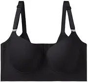 [Generic] Shapedly Bra, Shapedly Back Smoothing Push-up Bra, Deep Cup Bra Full Back Underwireless Plus Size Bra for Women