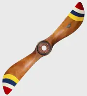 Sensenich Bros WWI Wood Propeller 31" Multi Colored Tips Airplane Aviation Decor