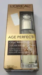 LOreal Age Perfect Cell Renewal Face Golden Serum Treatment Renewal Replump 1 oz
