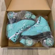 NEW Candi Girl Roller Derby Skates Sabina Mint Black US Women's Sz 10
