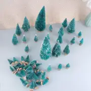48 PC Christmas Tree Decor Small Pine Trees Christmas Tree Statue