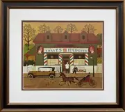 Charles Wysocki "Slow Day" New CUSTOM FRAMED Art Americana