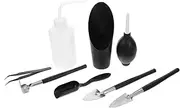 HANABASS Succulent Tools Set 8pcs Mini Succulent Planting Tools Kit Indoor Gardening Supplies for Bonsai Transplanting Digging Houseplent
