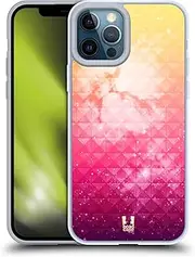 Head Case Designs Printed Orange and Berries Studded Ombre Gel Case [Military Grade Protection] Compatible with Apple iPhone 12 Pro Max