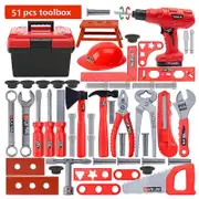 Kids Tool Set - 30pcs Pretend Play Tool Toys With Kids Tool Belt, Electric Toy Drill, Construction Tool Box Kit For Toddlers Boys