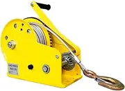 Marine Puller 2600 Pounds30m20m10m Wirerope Hand Operated WinchManual Traction Hoist Winch Crane Bidirectional Self-locking Hand Crank Winch(Medium20m)