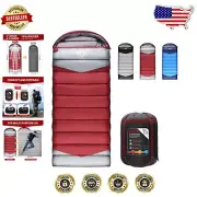 Portable 0°F Winter Sleeping Bag for Adults - Lightweight & Spacious Design