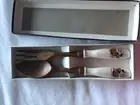 Vintage Disney Mickey Mouse Salad Servers Ceramic Handle