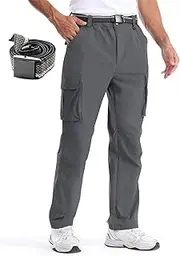 [BondiTrekk] Men's Hiking Trousers, Quick-Drying, Lightweight Outdoor Trousers, Elastic and Water-Repellent Work Trousers for Outdoor Activities, Spring/Summer, Thin Style, Spring/Summer, Thin Style,