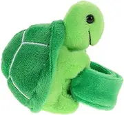 Garneck Plush Turtle Slap Bracelet - Cute Stuffed Animal Wrist Decoration for - Halloween Treat and Party Filler Soft and Cuddly Turtle Lover