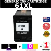 1x Generic 61XL 61 Black ONLY Ink For HP Deskjet 1000 1050 2050 3050 Envy 4500