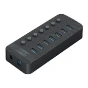 ORICO 7 Port USB 3.0 Charging Station and Hub - Black
