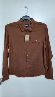 Patagonia Long Sleeve Cotton In Coversion Lightweight Fjord Flannel Shirt Sz S