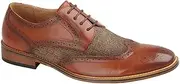[Goor] Childrens/Boys Leather Lined 4 Eye Brogue Gibson Shoe (UK Size: 5 UK) (Tan)