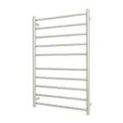 Radiant Brushed 750 x 1200mm Round Heated Towel Rail (Right Wiring) BRU-RTR04RIGHT