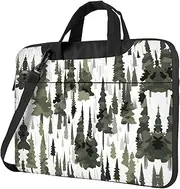 [JBYJBX] White Trees Camo pattern Print Messenger Bag & Case Shoulder Strap Fashionable Laptop Bag for Business Travel